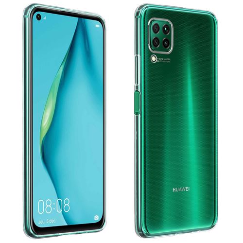 Coque pour Huawei P40 Lite Protection Silicone Souple Ultra-Fin Transparent