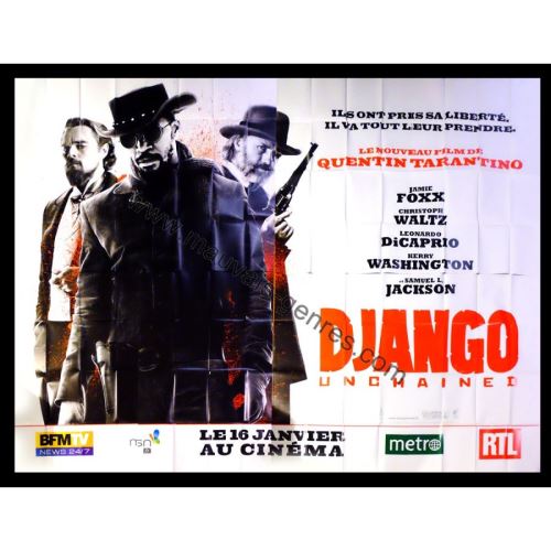 DJANGO Unchained AFFICHE CINEMA ORIGINALE