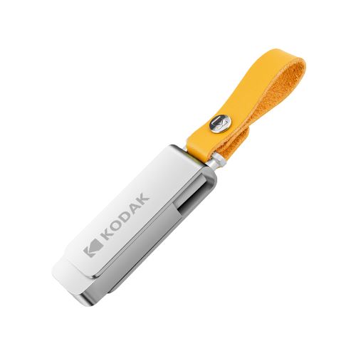 Kodak 256G U Disque En Métal Clé Usb Portable Etanche Mini Clé Bâton De Voiture Stylo Clé Clé Usb3.0 Argent avec Elingue