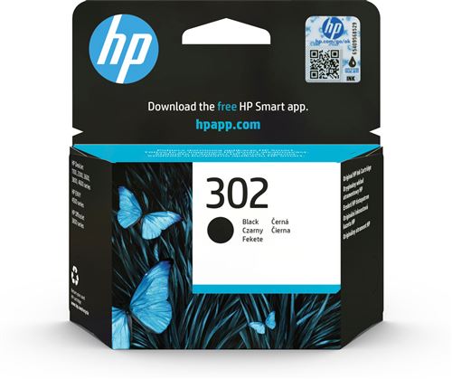 HP 302 - noir par coloration - originale - cartouche d'encre 