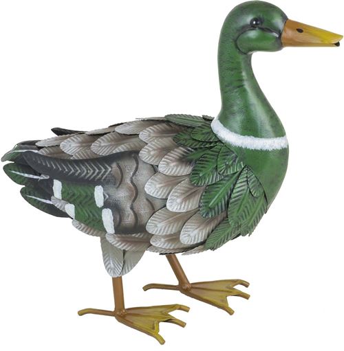 Fountasia - Canard colvert en métal Mallard