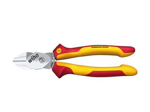 Wiha 38191 38191 VDE Pince coupante diagonale à forte démultiplication avec facette 200 mm