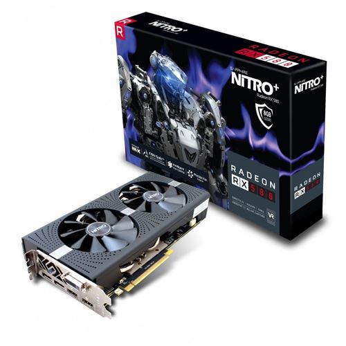 Sapphire radeon rx 580 nitro+ radeon rx 580 8go gddr5 - cartes graphiques (amd, radeon rx 580, 3840 x 2160 pixels, 1411 mhz, 8 g