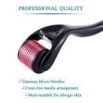 Dermaroller 0.5 mm 540 Titanium Micro Aiguilles pour le visage soins de la peau,Anti-âge,Anti-rides,Retrait de cicatrice acne