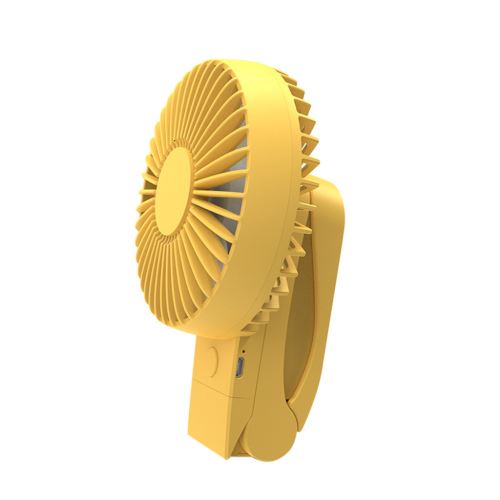 Ventilateur Silencieux Mini-USB rechargeable 3 EN 1 portable Jaune