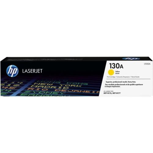 HP Cartouche de toner jaune d'origine LaserJet 130A, Toner laser, 1000 pages, Jaune, 1 pièce(s)
