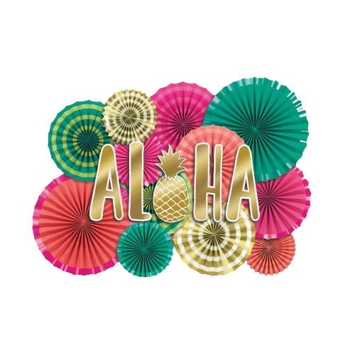 Amscan décoration de fête Aloha 40,6 cm papier