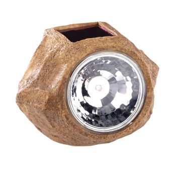 Lampe De Jardin Solaire A Led Aspect Pierre Luminaires Exterieur