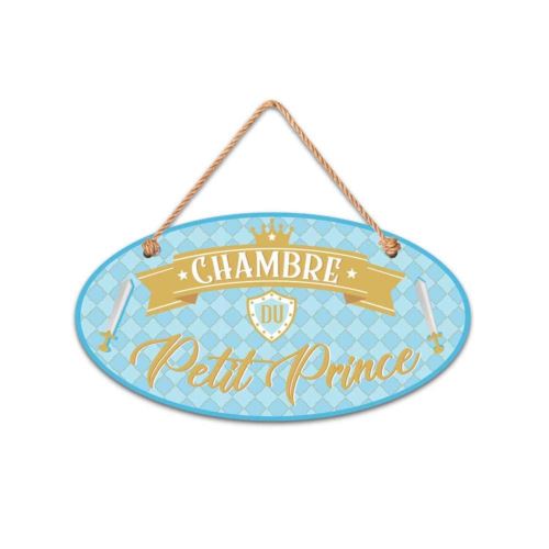 STC – Ecriteau Oval Décoratif en Bois 10,5 x 20cm – Petit Prince