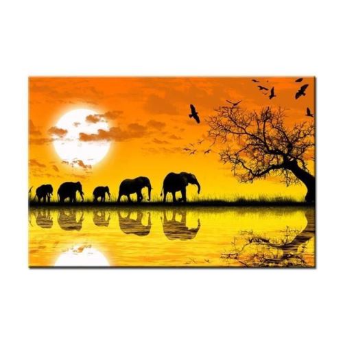 ELEPHANTS Tableau déco 80x50cm
