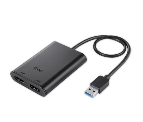 I-tec adaptateur usb 3.0 hdmi 2 x hdmi 4 k ultra hd écran 4096 x 2160 60 hz avec écran link puce 6950 pour u3dual4khdmi