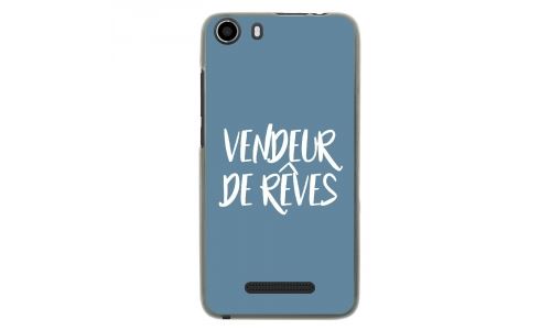 Coque souple pour Wiko Lenny 2 avec impression Motifs vendeur de rêves bleu