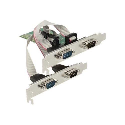 DeLock PCI Express Card > 4 x Serial RS-232 Adaptateur série PCIe 2.0 faible encombrement RS-232 x 4
