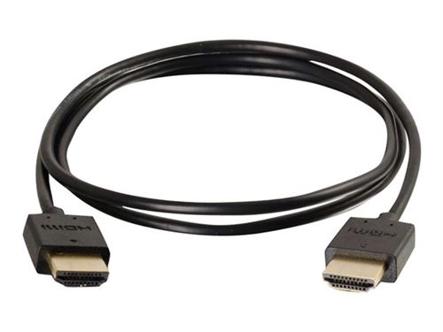 C2G Ultra Flexible High Speed HDMI Cable with Low Profile Connectors - HDMI avec câble Ethernet - 30 cm