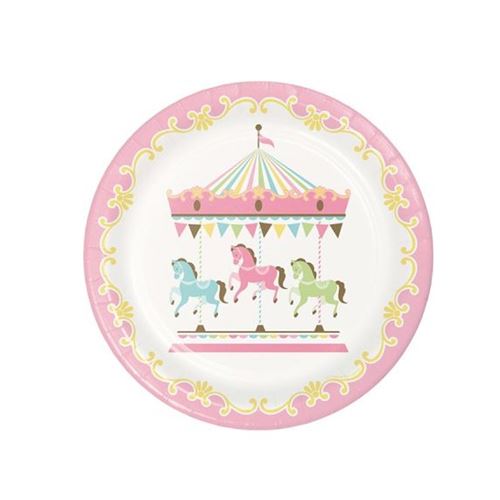 8 assiettes carrousel 23cm