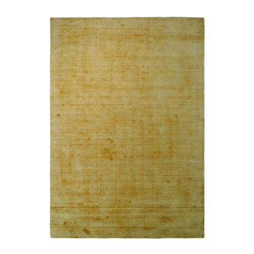 Paris Prix Jaune Tapis À Poils Courts Fait Main "Luxury I" 80 X 150 Cm