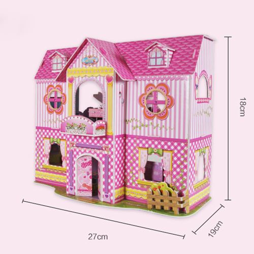Modèle drôle 3D Kits DIY Princess House Puzzles Education Toy Best Home For Kids Pealer2763