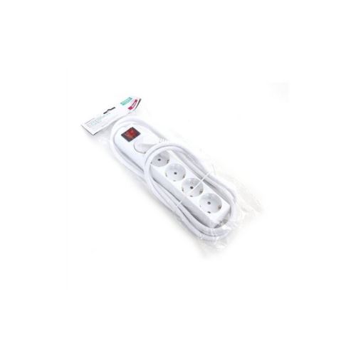 Multiprise 5 Prises avec Interrupteur Omega OL5G15W Blanc