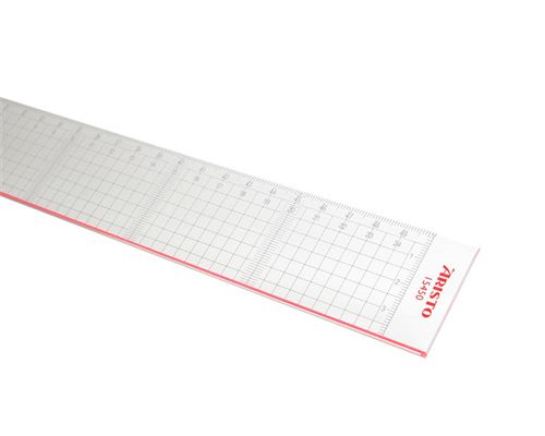 Aristo AR-15450 Règle de coupe 50cm Plexiglas Avec Côté Acier