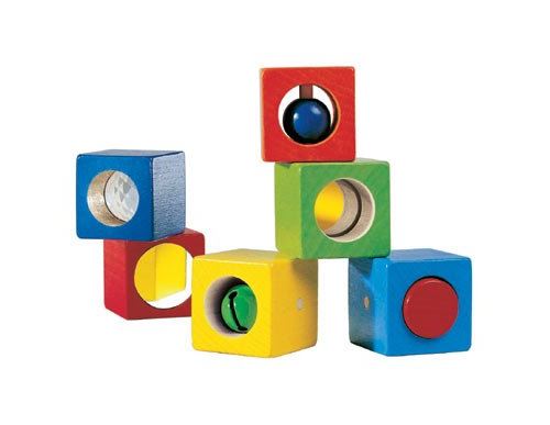 HABA Discovery Blocks - 6 Colorful Cubes with Unique Effects for Ages 1 and Up (Made in Germany)