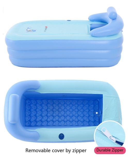 Piscine - baignoire pour l'extérieur - Portable - Pliable - Idéale pour les  enfants et les animaux - 160 x 30 cm - Bleu clair et - Cdiscount Jardin