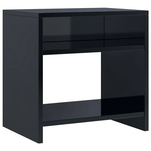 vidaXL Table de chevet Noir brillant 40 x 30 x 40 cm Aggloméré