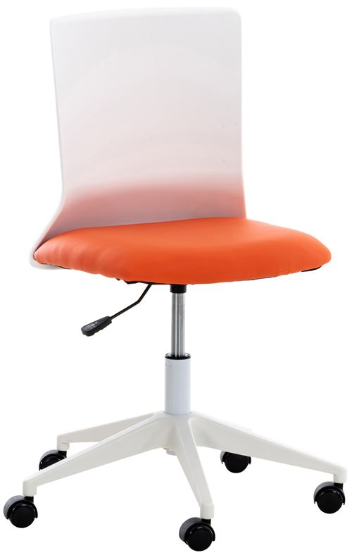 CLP Chaise de bureau originale Apolda  Orange/Similicuir