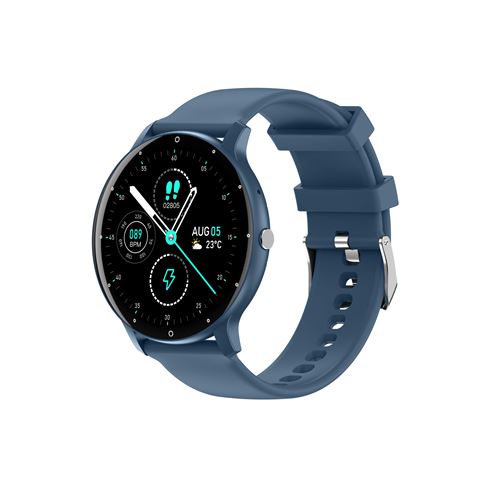 Montre Connect&eacute;e, Smartwatch Sport Bluetooth Etanche,Surveillance de la sant&eacute;-Bleu