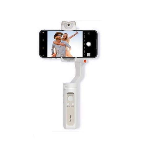 Stabilisateur de cardan pour téléphone portable HOHEM iSteady V2 3 axes pliable Portable Vlog blanc