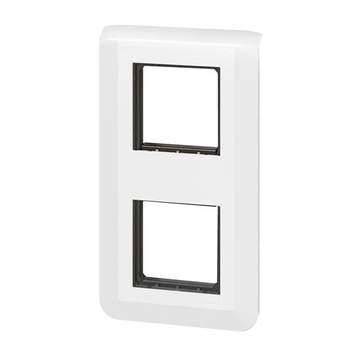 Legrand Blanc - Plaque Finition + Support 2X2 Modules Mosaic - Image 4