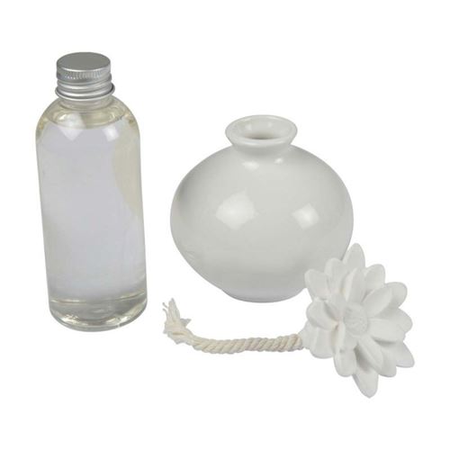 Homea - Coffret Diffuseur et Fleur en Céramique Essentiel - Jasmin - 100 ml - Image 3