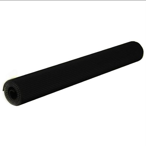 Rouleau de carton ondul&eacute; Clairefontaine - 314 g - 0.5 x 0.7 m - noir