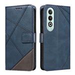 Coque FOXDOCK pour OnePlus NORD CE4 5G Premium antichoc magnétique en cuir avec emplacements pour cartes et dragonne amovible Compatible avec OnePlus NORD CE4 5G-Bleu