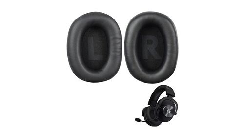 Generique Noir Coussinets De Remplacement - Oreillette Mousse Coussin De Rechange Pour Casque Logitech G Pro X - Image 2