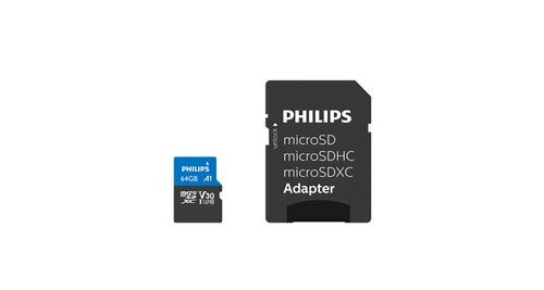 Non Communiqué Noir Fm64mp65b/00 64 Go Micro Sdxc Class 10 Uhs-I U3 100 Mo/S