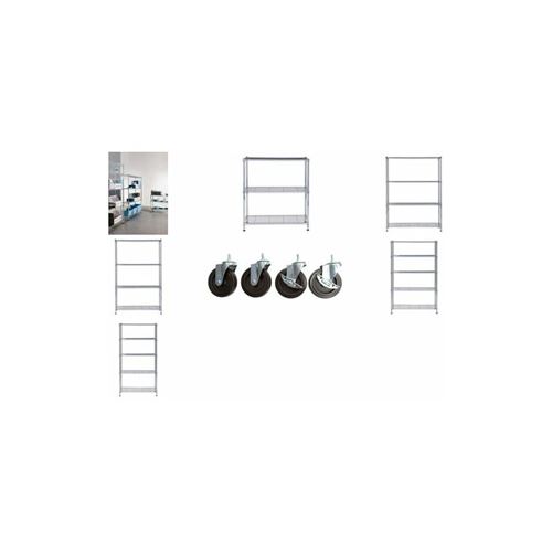 ALBA Kit de roues pour étagère multifonction MOBI, 4 roues