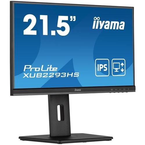 Ecran PC - XUB2293HS-B5 - 22 FHD - Dalle IPS - 3 ms - 75H z - HDMI / DisplayPort - Pied réglable en hauteur