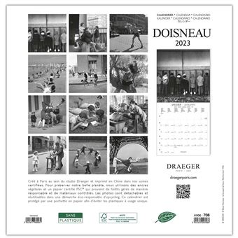 DRAEGER PARIS  Grand calendrier mural Doisneau 2024 à