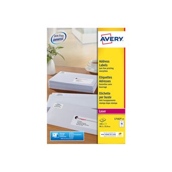 Avery Zweckform étiquettes adresses 99 -1 x 67 -7mm blanches