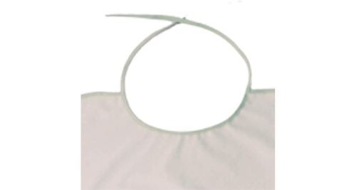 Queraló qa-00119/03 bavoir en coton imperméable 80 x 40 cm blanc