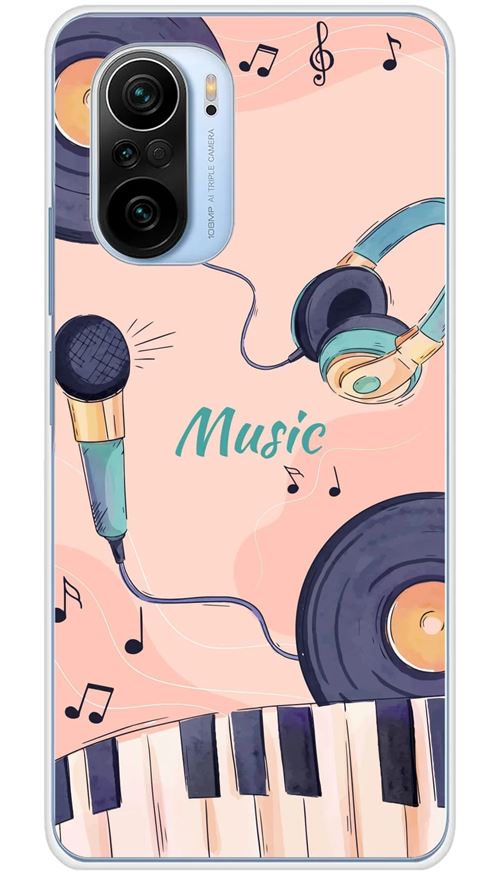 Coque en silicone imprimée compatible Xiaomi Poco F3 Poco F3 Pro Accords en couleur
