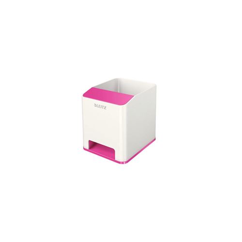LEITZ Pot &agrave; crayon booster de son - Rose