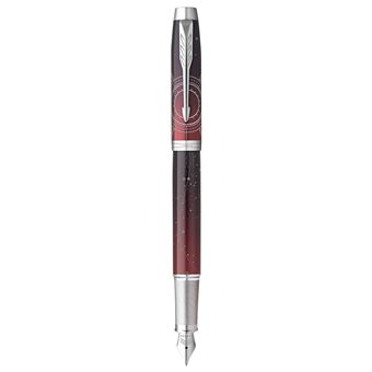 PARKER IM Premium Portal, Stylo plume, Dégradé de rouge, plume moyenne, encre bleue, Coffret cadeau