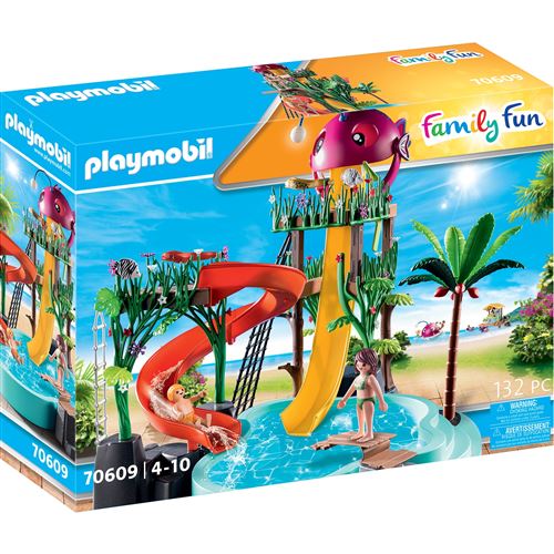 Playmobil 70609 Family Fun Parc aquatique avec toboggans