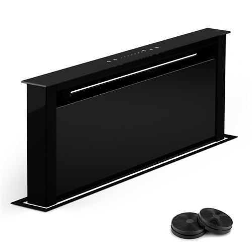 Royal Flush Eco 90 Dunstabzugshaube 90 cm 604 m³/h EEK A++ inkl. Aktivkohlefiltern Edelstahl stainless_steel