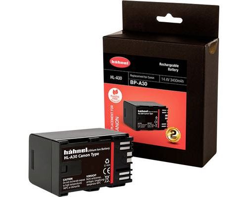 Hähnel Fototechnik HL-A30 Batterie pour appareil photo Remplace laccu dorigine BP-A30 14.4 V 3400 mAh