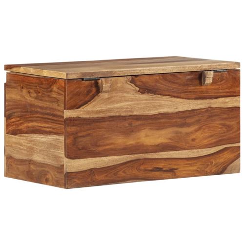 vidaXL Coffre de rangement 57 x 30 x 30 cm Bois massif de Sesham