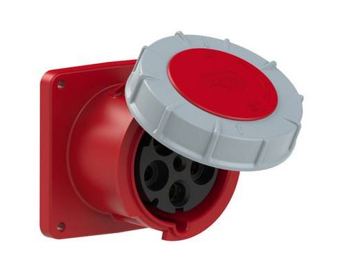 Non Communiqué Rouge/Gris Prise Femelle Cee 125 A 5 Pôles Pce Power Twist 345-6 400 V