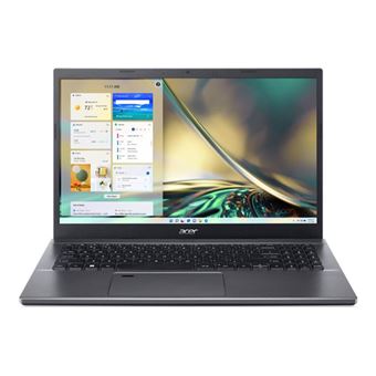 Acer Aspire 5 A515-47 - AMD Ryzen 5 - 5625U / jusqu'à 4.3 GHz - Win 11 Home - Radeon Graphics - 8 Go RAM - 512 Go SSD - 15.6" TN 1920 x 1080 (Full HD) - Gigabit Ethernet - Wi-Fi 6E - gris acier - clavier : Suisse Allemand