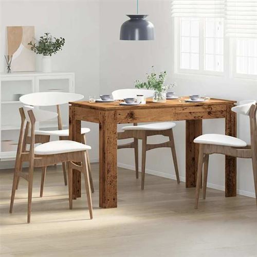 vidaXL - Table à manger - Rectangulaire - 120 cm - Image 2